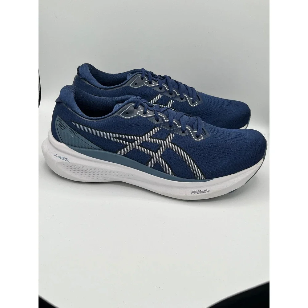 Asics Gel-Kayano 30 Men Running Shoes Blue White 1011B548 Size 12